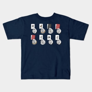 Clown hand Cards set Kids T-Shirt